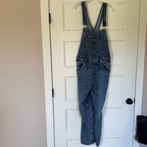Silver Jeans Women's Blue Denim Baggy Overalls